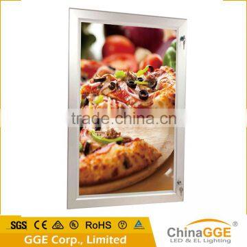 Waterproof led edge lit light panel box for menu board