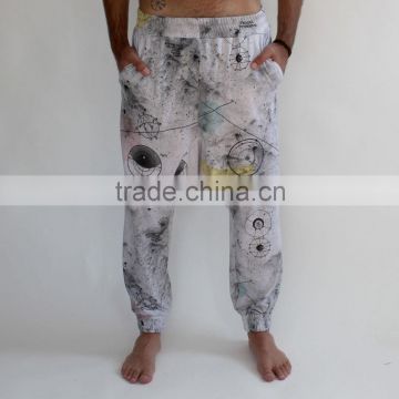 Custom High Quality 100%Cotton Men Slim Casual Jogging Pants