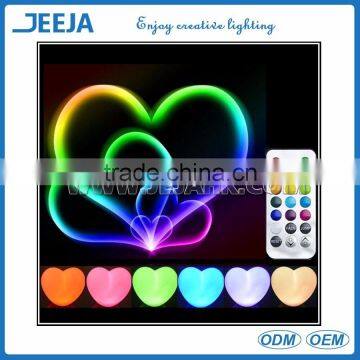 Wedding Anniversary Gift Multicolor Magic LED Heart Light