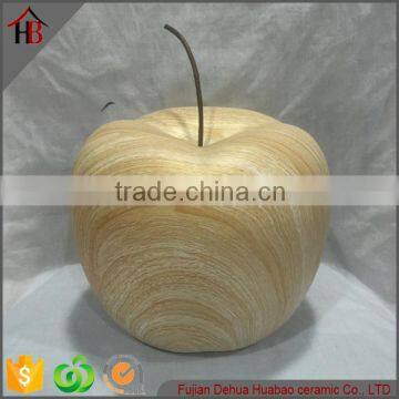 wood grain design apple ceramic decoration                        
                                                Quality Choice