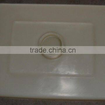 small withe square plastic rotational diesel tank