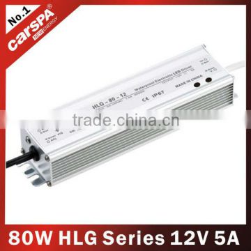 80W HLG series Full function adjustable waterproof power supply