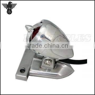 LED Retro Aluminum Tribar Motorcycle Tail Light for Harley Cafe Racer photo-3