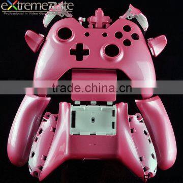 Pink glossy controller housing case for Xbox One custom shell
