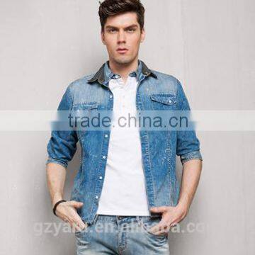 Men's Fashion Casual Washing Jeans Shirts