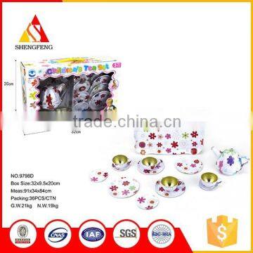 Colorful flower white background china supplier tea cup toy