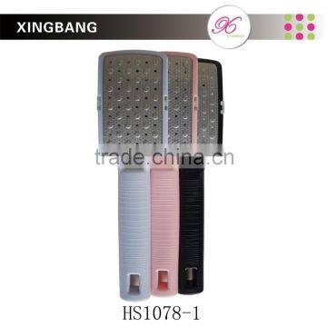 metal rasp, foot file with plastic handle, callus remover for personal care