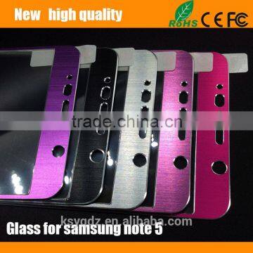 2.5D Titanium Alloy Color Tempered Glass Screen Protector Guard for Samsung Note 5 photo-2