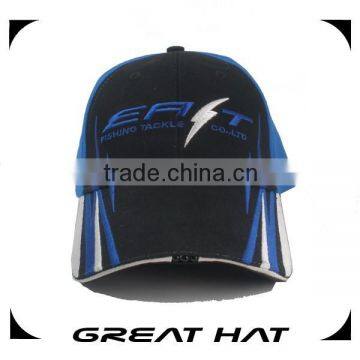 2014 High quality fashion customized unisex blue and black plain LED light cap