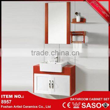 Export Product Cheap Waterproof Solid Wood Bathroom Cabinet