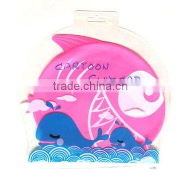 2016 Summer Fashionable Comfortable Wear Silicone Waterproof Cartoon Shark Children Swimming Cap photo-2