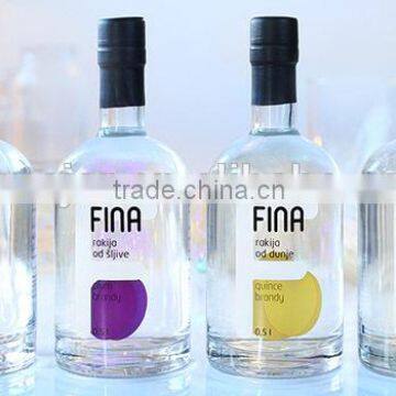 500ml Flint High Quality Glass Vodka Bottle