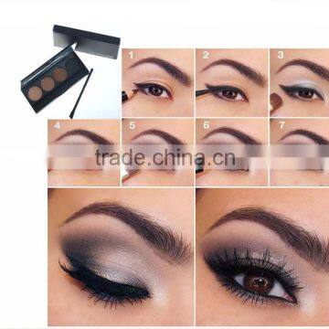 private label cosmetics Hot, 4 color Eyebrow powder palette, High Quality