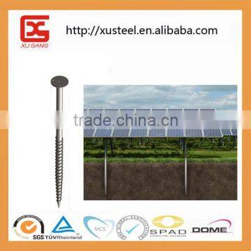 China manufacturers provided solar ground screw