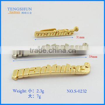 zinc alloy logo for OEM by the manufacturer in China bag parts accessories