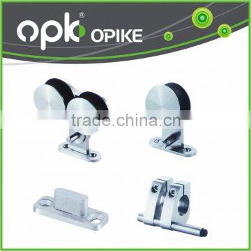 Stainless Steel Top Mount Dual Wheel Rolling Sliding Wood Barn Door kit interior closet door sliding track hardware Set                        
                                                Quality Choice