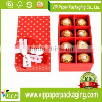 YIFENG 100% CUSTOM PACKAGING CELEBRATIONS DECORATIVE EMPTY PAPER CHOCOLATE BOX