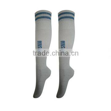 Men selective terry kneehigh sport soccer socks made of nylon and cotton