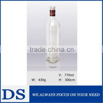 Unique triangular prism alcohol white bottle glass bottle                        
                                                Quality Choice