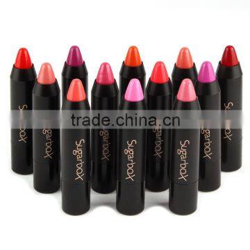 12 Colors Sugar Box Lipstick Lip Crayons Lip Tint Mate Batom Matte lipstick Rouge a levre