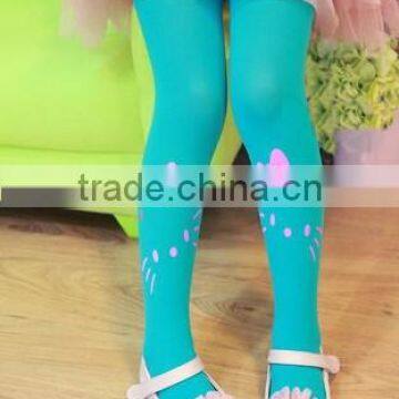 bright colors lovely varabow pattern breathable kids girl tights