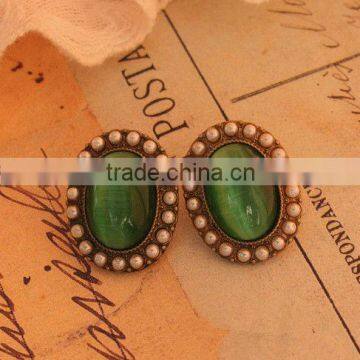 2014 fashion emerald earring