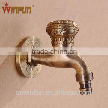 High Quality Antique bronze Brass Bibcock, wall mounted brass water tap, brass decorative garden tap