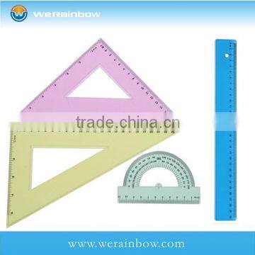 Promotional Custom Drawing Plastic Ruler Set