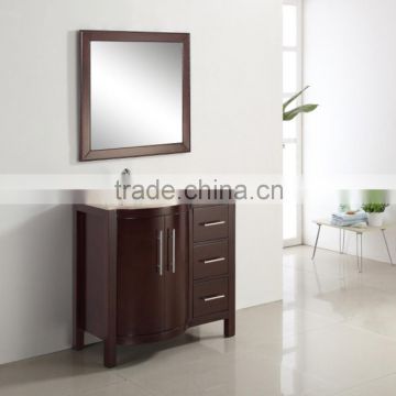 36'' Transtional Oak Marble Counter Customized Bathroom Vanity Cabinet