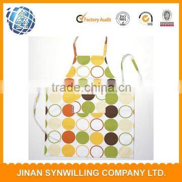 Good quality stripe canvas cotton cooking apron for woman