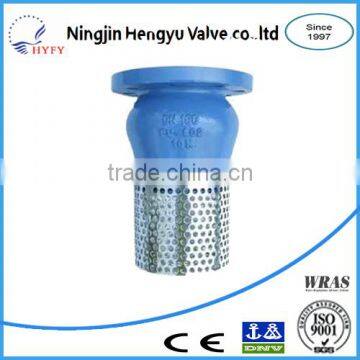 China manufacturer stainless steel PN10 water pump foot valve from alibaba