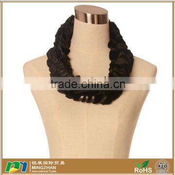 Women's Winter Soft Faux Rabbit Fur Twisted Neck Wrap Around Scarf