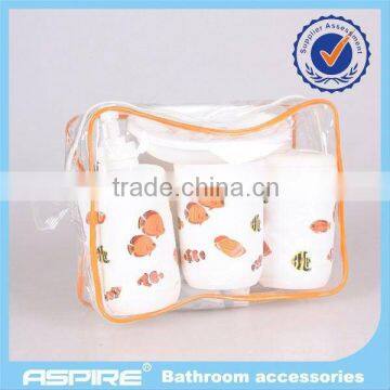 flower 6pcs ABS bathroom set