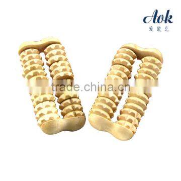 Wholesale eight rollers wooden hand massager