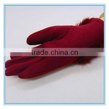 PU And Lace Lined Thick Sexy Gloves Women With Fur photo-4