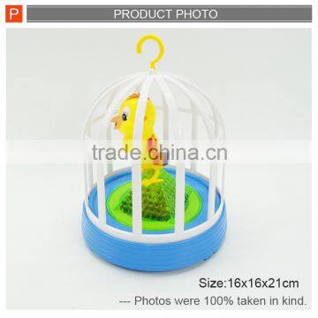 Funny Electric Voice Control Singing Bird Cage Toys for Kids photo-5