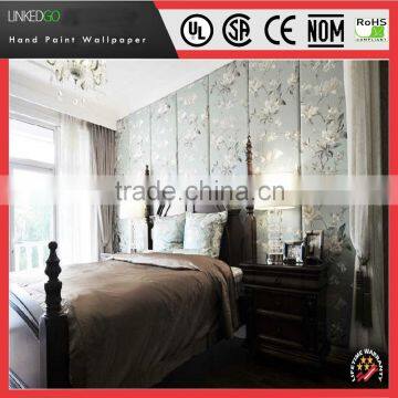 Most Professional Hand Paint Silk Wallpaper Manufacturer in Chinese Wallpaper factory