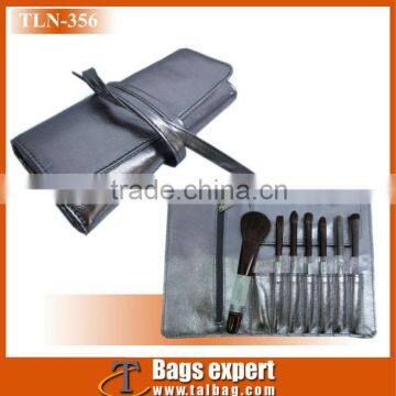 2016 Promotional PU cosmetic roll up brush bag