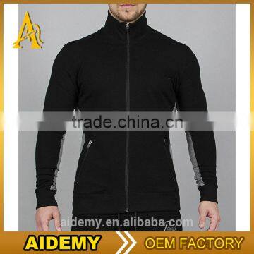 custom high collar blank hoodie gym fitted bulk fleece hoodies for activewear