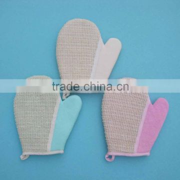 Cotton bath gloves