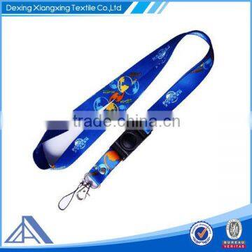 polyester heat transfer printed belt clip lanyards