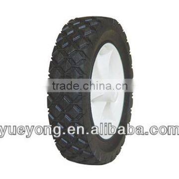 7 inch Solid rubber wheel/lawn mover wheel/plastic wheel