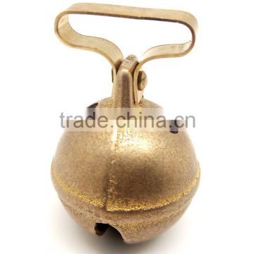 Brass dog bell in solid brass with perfect ring sounds for pets or hunting