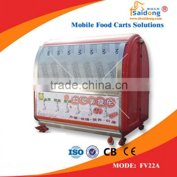 outdoor hot food kiosk prices/mobile fryer food cart austrailia standard/coffee food vans mobile