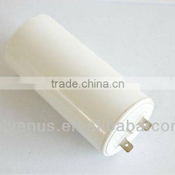 white plastic round case cbb60 ac aluminum polypropylene capacitor