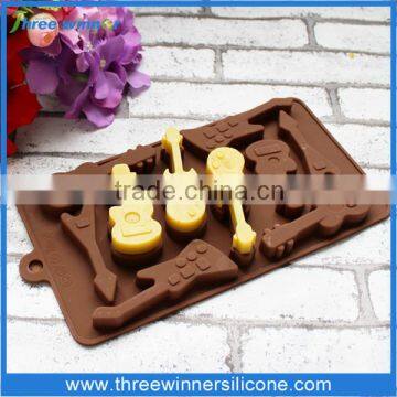 guitar silicone cake mould non stick fashion silicone cake mold