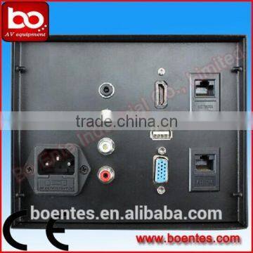 Hydraulic Pop Up Table Outlets Boxes/Aluminum Brushed Power Socket With Bottom HDMI Plugs photo-4