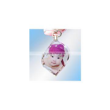Baby photo crystal keychain