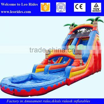 summer hot sale! Inflatable slide with pool