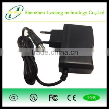 LX120100 12V 1A wall mounted universal switching power adapter supply 12W with UL CE ROHS FCC PSE CB certifications